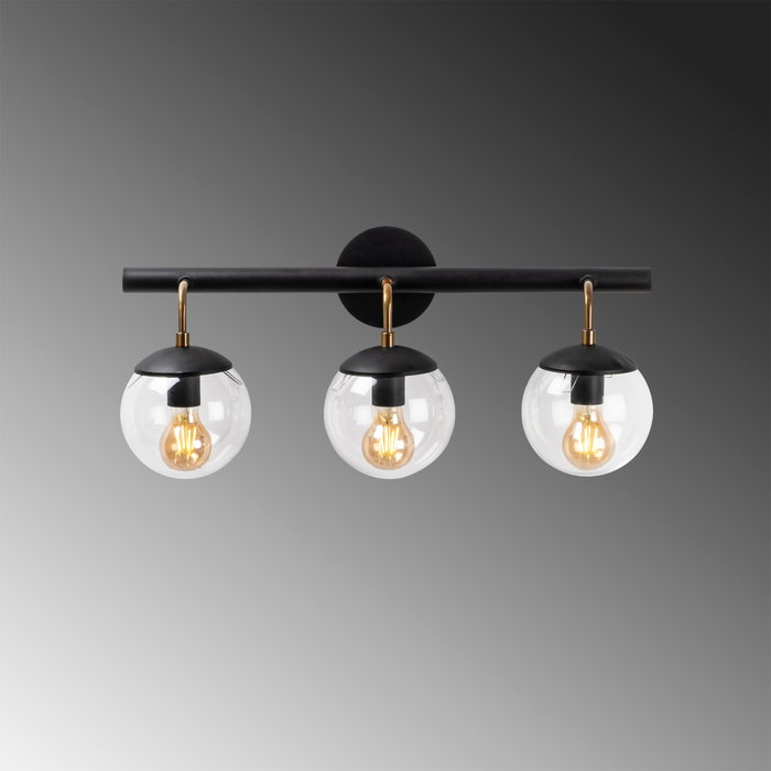 Opviq Gondol - 3032 Aplique Industrial Negro